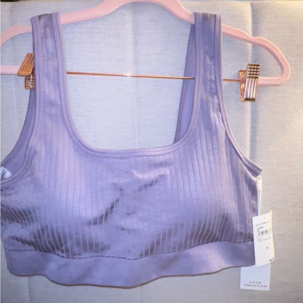 Good American Shine Ribbed Bralette 2X/3X new with tags - Picture 3 of 10